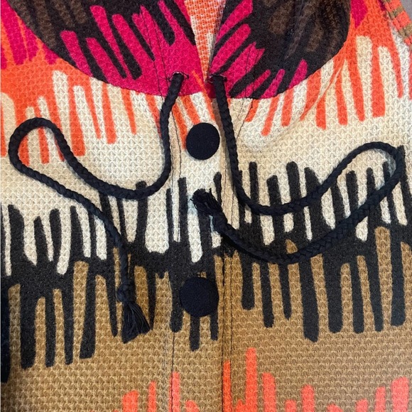 Aryeh Sleeveless Hooded Dress Abstract‎ Print Pockets Casual S - Picture 5 of 6